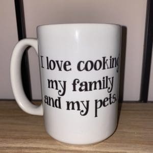 COOKING MY FAMILY CERAMIC MUG