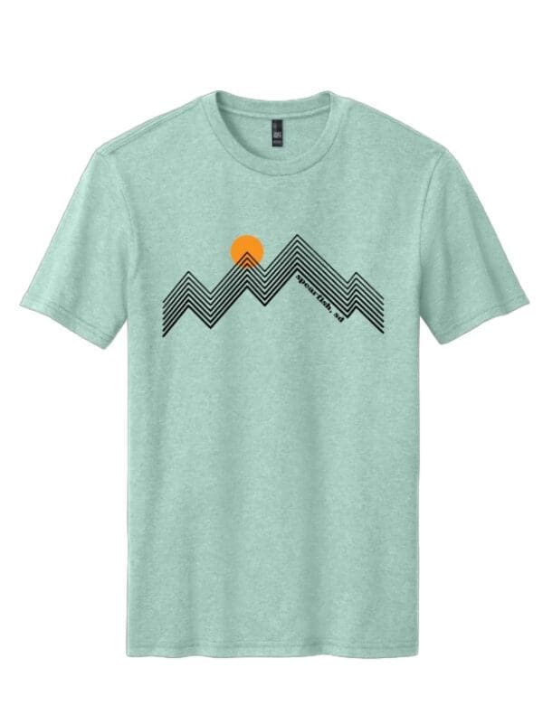 SPEARFISH BLACK LINED MOUNTAIN TEE