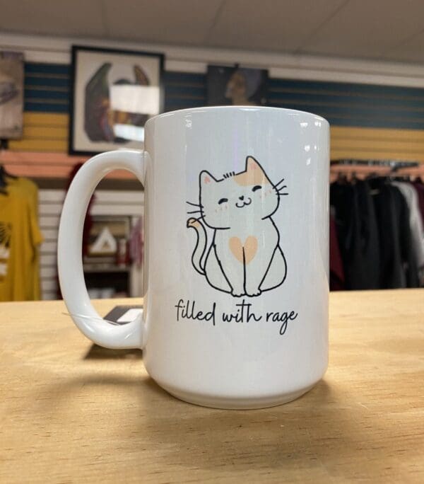 FILLED WITH RAGE CERAMIC MUG