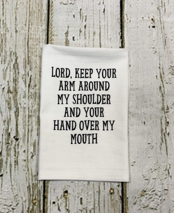 HAND OVER MY MOUTH TOWEL